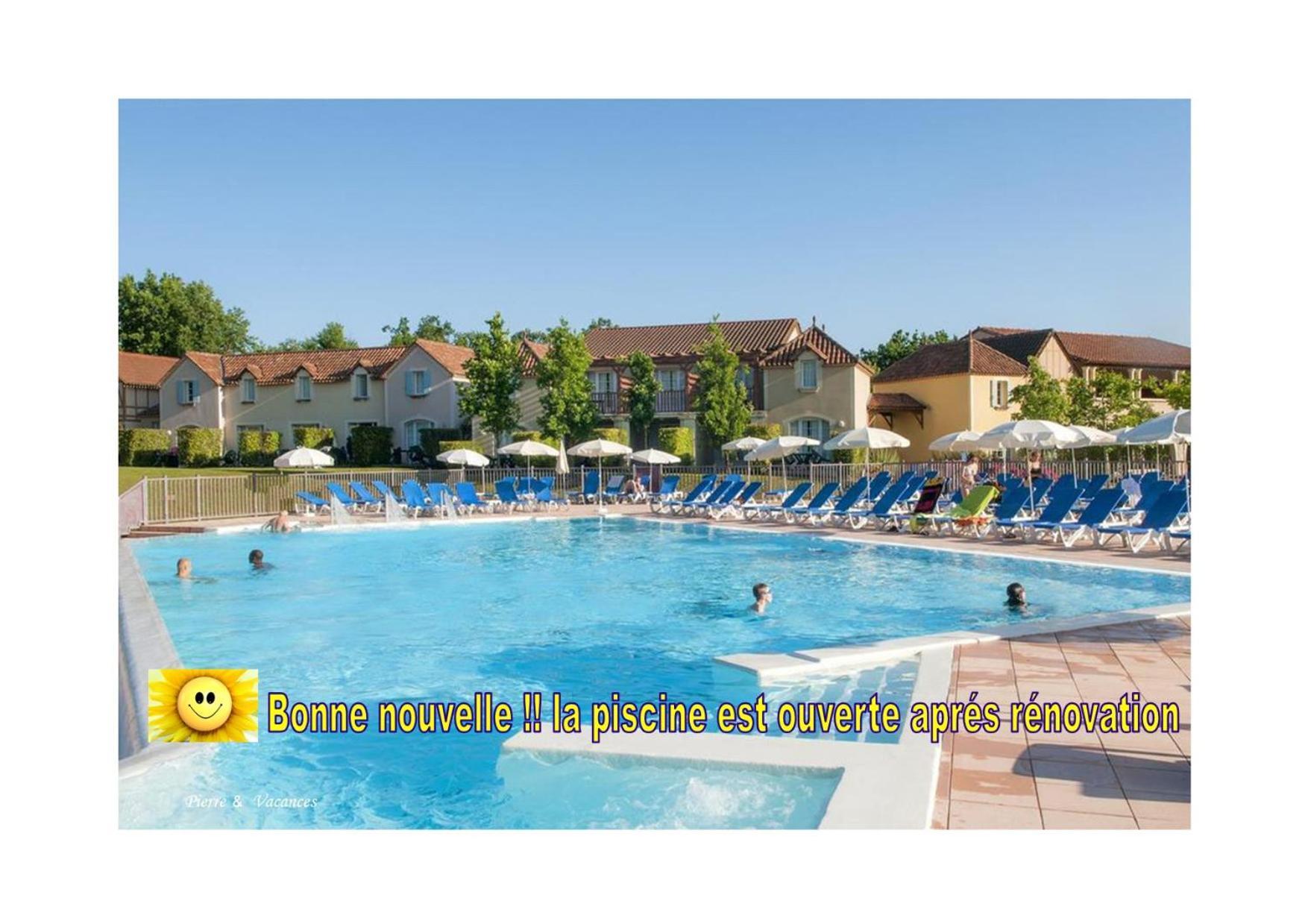 Charmant Appartement Avec Piscine. Monflanquin Bagian luar foto